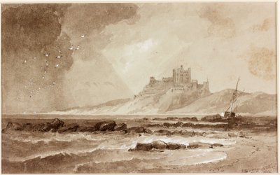 Castello di Bamburgh dal nord da John Wilson Carmichael